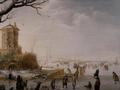 [A Winter Scene with Figures]