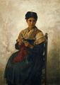 [A Girl Knitting]