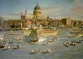 [London, the Thames with View of the City and St Paul's Cathedral]
