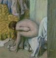 [After the Bath, Woman Drying her Foot]