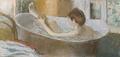 [Woman in the Bath, Washing her Leg]