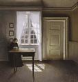 [Interior with a Woman Sewing]