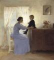 [A Mother and Child in an Interior]