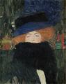[Woman with Hat and Feather Boa]