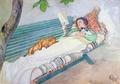 [Woman Lying on a Bench]