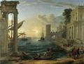 [Seaport with the Embarkation of the Queen of Sheba]