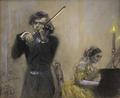 [A Violinist and Clara Schumann]