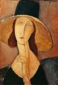 [Portrait of Jeanne Hebuterne in a Large Hat]
