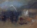 [Venice: Santa Maria della Salute, Night Scene with Rockets]