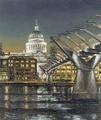 [St Paul's and the Millennium Bridge, London]